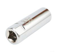 Zilimontt Llave de enchufe de chispa de 12 puntos, herramienta de extracción de pared delgada con soporte magnético para la mayoría de automóviles y vehículos compatibles (16 mm)