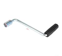Zilimontt Llave de nivelación manual de hierro galvanizado de 19 mm para remolque RV Jack compatible con enchufes de 19 mm, longitud de 220 mm