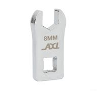 Zilimontt Llave dinamométrica de acero al carbono para tornillos de tubo de freno, llave de extremo abierto de 8 mm, herramienta para mantenimiento de bicicletas, compatible con accionamiento de 1/4