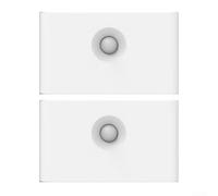 Zilimontt Luz nocturna LED con sensor de movimiento con batería recargable de 400 mAh, luz blanca cálida de 2700 K para escaleras, pasillos, dormitorios, baños, magnética (2 unidades)