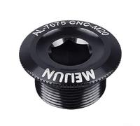 Zilimontt M20 - Tapa de tornillo de fijación para cigüeñal CNC de aleación de aluminio 7075, tapa de rosca compatible con XT FC-4500 FC-5600 Road para MTB para componentes de bicicleta (20 mm, negro)