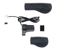 Zilimontt Manillar de acelerador de media vuelta para bicicleta eléctrica - Mango de repuesto de plástico con patrón antideslizante, longitud de cable de 165 cm, compatible con FT76X E-For Bike