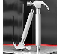 Zilimontt Martillo de garra multifuncional de oveja con casquillo para instalación y mantenimiento de aire acondicionado, acero al carbono (plata, 14 mm)