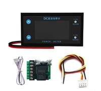 Zilimontt Medidor de CC, voltímetro digital LCD, medición de voltaje, amperímetro electrónico, calibración ajustable con cable terminal de 20 cm (paquete de B)
