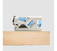 Zilimontt Medidor magnético portátil de nivel de bolsillo con regla métrica, medición horizontal vertical 3 en 1 de 45°, ABS a prueba de golpes, mini nivel de burbuja con base magnética fuerte (105 mm