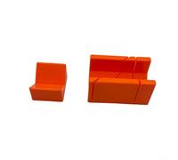Zilimontt Mini caja de inglete para carpintería con ángulos de corte de 45 y 90 grados, construcción de plástico ABS, mango de sierra ergonómico y estabilidad segura de la pieza de trabajo para