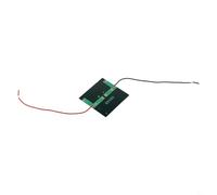 Zilimontt Mini panel solar 0.4W 2-3V módulo de celda solar policristalina 60x60mm con cables para carga de luz de jardín DIY resistente a la intemperie suministro de energía sostenible
