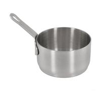 Zilimontt Mini sartén de acero inoxidable | Olla de leche pequeña con mango largo | Taza de salsa de café antiadherente calentador de mantequilla | Para cocinar en estufa de cocina, 3.5 onzas líquidas