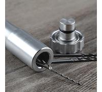 Zilimontt Mini tornillo de banco de aluminio de precisión con cabeza giratoria y pinzas de acero de doble extremo para manualidades de joyas, modelismo, reparación de relojes y relojes, sostiene