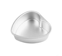 Zilimontt Molde para tartas de corazón sin aluminio con parte inferior extraíble, diseñado para hornear pasteles de chocolate y dulces en la cocina (8 pulgadas)