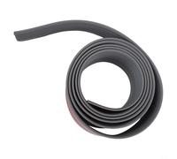 Zilimontt Moldura de borde de escalera, antideslizante impermeable de 10 pies, tira de seguridad de goma de vinilo autoadhesiva, adecuada para escalones interiores y exteriores (gris 10 pies)