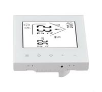 Zilimontt Panel de termostato eléctrico de pared para calefacción por suelo con horario programable semanal, bloqueo infantil y material de policarbonato ignífugo IP20 para el hogar (calentamiento de