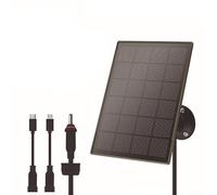 Zilimontt Panel solar para cámaras de caza, batería de 6000 mAh, IP66 impermeable, 3 W/5 V, compatible con 96% 5 V, 3G, 4G, cámaras de rastreo, circuito de protección inteligente de fácil instalación