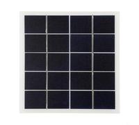 Zilimontt Panel solar policristalino portátil de 7 W y 5 V para luces solares de jardín, pequeños sistemas domésticos, luces publicitarias y señales de tráfico con instalación de bricolaje