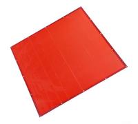 Zilimontt Pantalla de soldadura de 6 x 6 pies, cortina de vinilo resistente al fuego para protección de talleres industriales, escudo UV nivel 6 con agujeros para colgar, color rojo, 6 x 6 pies