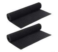 Zilimontt Paquete de 2 filtros de aire acondicionado de ventana de repuesto de 24 x 15 x 1/4 pulgadas, esponja de poliuretano, almohadillas purificadoras de aire lavables y reutilizables, compatibles