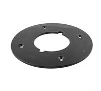 Zilimontt Paquete de 2 placas base de plástico con forma de círculo negro de repuesto para enrutador eléctrico 3612 y 3612C, base redonda duradera compatible con modelos tipo Makita,