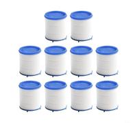 Zilimontt Paquete de 5 más de 10 elementos filtrantes purificadores de agua para cabezales de ducha, algodón mineralizado y bola de óxido PP para eliminar la arena dual más impurezas, sin herramientas