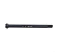 Zilimontt Para eje pasante de bicicleta de 142 x 12 mm P1.0, aleación de aluminio de 168 mm de longitud para rosca, pincho de rueda delantera trasera negra con arandelas para marcos