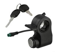 Zilimontt Para Kukirin Scooter Lock Kit de montaje Compatible con G2 Pro Max Scooter eléctrico Conexión de 5 pines Cerradura de puerta negra