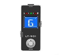 Zilimontt Pedal sintonizador,Compact LT 901 Guitar Tuner Pedal,Pedal de afinadores de guitarra cromática de alta precisión True Bypass,Pedal de afinador cromático de guitarra True Bypass