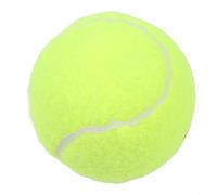 Zilimontt Pelota de tenis de práctica de alto rebote, 6,4 cm para núcleo de goma con cubierta de fieltro para entrenamiento, masticar perros y deportes al aire libre, amarillo fluorescente