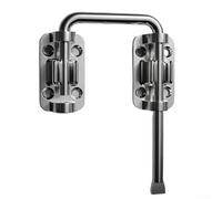 Zilimontt Perno de puerta de acero inoxidable resistente con diseño grueso e instalación de tornillo para una seguridad fiable en puertas y (plateado)