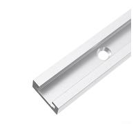 Zilimontt Pista de aleación de aluminio con ranura en T de 300-600 mm para accesorios de mesa de enrutador de carpintería, compatible con tornillos en T y abrazaderas de acción rápida, color plateado