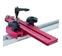 Zilimontt Plantilla delgada para sierras de mesa con compatibilidad de ranura en T de 3/8 x 3/4 pulgadas, guía de corte de precisión de aluminio anodizado para mesas de enrutador y sierras de cinta