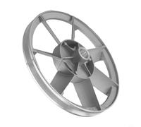 Zilimontt Polea de volante de cabeza de máquina de compresor de aire, rueda triangular de ranura única de 265 mm de diámetro, construcción de metal, compatible con correa triangular tipo A, individual