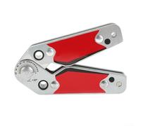 Zilimontt Posicionador magnético de soldadura con rango de ángulo ajustable, imanes de NdFeB de doble cara, fuerte accesorio de sujeción de 75 libras, hexagonal compacto, rojo, tamaño S o M