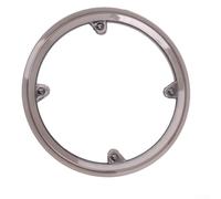 Zilimontt Protector de plato de bicicleta 42T con 4 agujeros de paso de 9,7 a 10,7 mm y tornillos de montaje, cubierta de rueda de cadena duradera para reparación y mantenimiento de ciclismo (marrón)