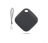 Zilimontt Rastreador GPS con alarma antipérdida de larga distancia, mini localizador de llaves compatible con dispositivos iOS, seguimiento de ubicación seguro para llaves, (negro)