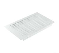 Zilimontt Rejilla de ventilación rectangular de aluminio, cubierta de ventilación, para armario, baño, puerta de ordenador, color plateado de 150 x 150 mm a 400 mm (150 x 225 mm)