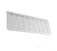 Zilimontt Rejilla de ventilación rectangular de aluminio, cubierta de ventilación, para armario, baño, puerta de ordenador, color plateado de 150 x 150 mm a 400 mm (150 x 400 mm)