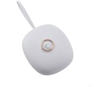 Zilimontt Reloj despertador vibratorio recargable con intensidad de vibración ajustable, alarmas duales, repetición, bonita luz decorativa para mascotas, bloqueo infantil, puerto de carga USB-C y