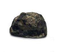 Zilimontt Roca para esconder llaves de resina para jardín, caja hueca falsa de aspecto real con diseño impermeable, almacenamiento de seguridad gris para llaves de casa y objetos de valor