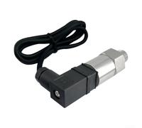 Zilimontt Sensor y transmisor de presión de 4-20 mA, carcasa de acero inoxidable y PVE, compatible con sistemas de agua, aire y aceite, rosca G1/4, fuente de alimentación de 8-32 V. (0-1 MPa)