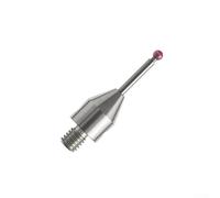 Zilimontt Sonda táctil CMM con vástago roscado y lápiz capacitivo de vástago de carburo para máquinas de medición coordinadas, punta de bola roja resistente al desgaste, no magnética, compatible con