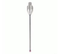 Zilimontt Sonda táctil CMM con vástago roscado y lápiz capacitivo de vástago de carburo para máquinas de medición coordinadas, punta de bola roja resistente al desgaste, no magnética, compatible con