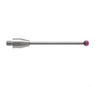 Zilimontt Sonda táctil CMM con vástago roscado y lápiz capacitivo de vástago de carburo para máquinas de medición coordinadas, punta de bola roja resistente al desgaste, no magnética, compatible con