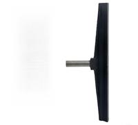 Zilimontt Soporte de longitud de torno para carpintería, soporte duradero de hierro fundido para herramientas de torneado de 300 mm, dispositivo de 16 de diámetro, columna de 254 mm de largo