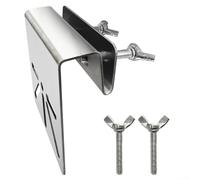 Zilimontt Soporte de montaje de canalón de metal, compatible con cámara de seguridad solar Eufy SoloCam S340 E30, resistente a la intemperie, soporte de instalación al aire libre, color plateado