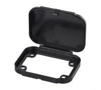 Zilimontt Soporte de montaje empotrado de 50 A para conector, soporte de conector de alimentación de montaje en pedestal de plástico negro, contactos de cobre chapado en plata, 600 V de alto (1 unidad
