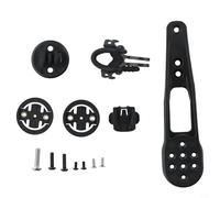 Zilimontt Soporte para ordenador de bicicleta Garmin para Bryton para Cateye GPS Bike Computer Handlebar Mount para H31 CP10 CP20 con base de montaje de luz, color negro
