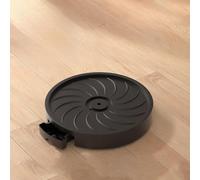 Zilimontt Soporte redondo para plantas con ruedas, bandeja de rodillos para macetas de interior con ruedas giratorias, material de polipropileno, 25 cm de diámetro exterior, 6,5 cm de altura, drenaje