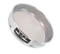 Zilimontt Tamiz de prueba de laboratorio de 20 cm con pantalla de malla de acero inoxidable, marco cromado para inspección de medicina de grano de tierra de arena en polvo, red inoxidable 304, suave