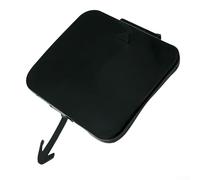 Zilimontt Tapa de gancho de remolque para parachoques delantero, cubierta de tapa de remolque para Serie 5 E39 (2001-2003), material ABS, negro sin pintar, repuesto directo OEM pieza 51118212527