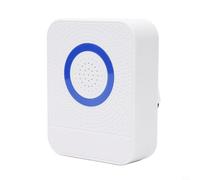 Zilimontt Timbre con cable de 12 V para control de acceso de hotel, oficina en casa, timbre de puerta de plástico ABS con sonido claro fuerte, fácil de instalar, no requiere batería, blanco B08