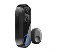 Zilimontt Timbre de video WiFi inalámbrico 1080P HD intercomunicador con audio bidireccional IP65 impermeable alimentado por batería compatible con aplicación para control remoto iOS
